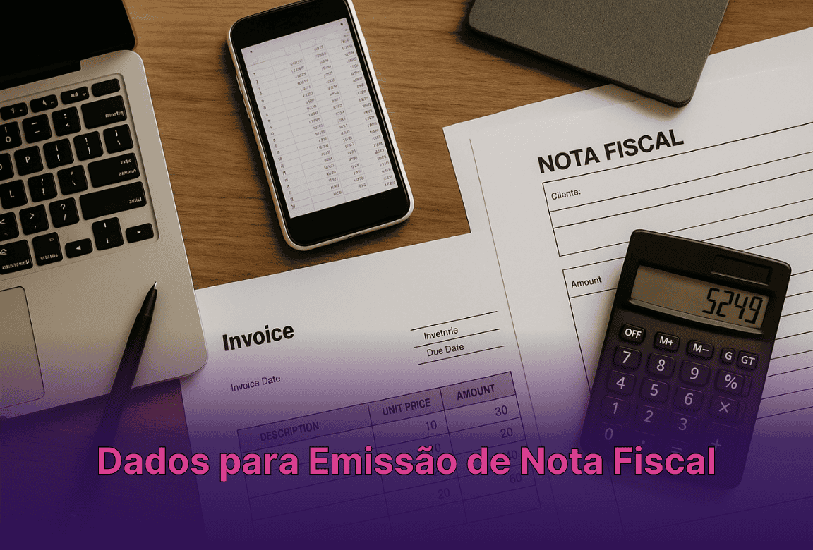 dados para emissão de nota fiscal